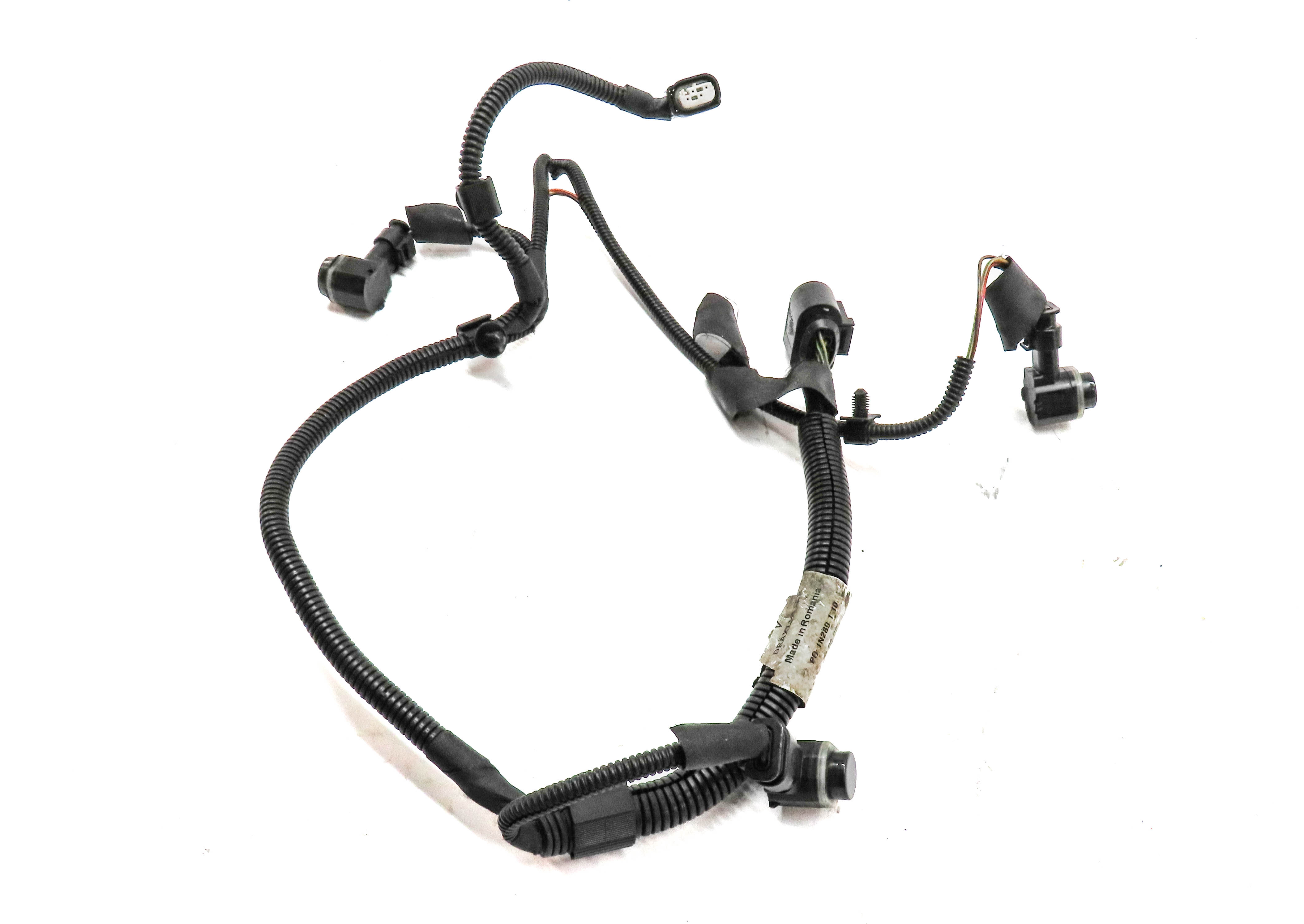 2010 PORSCHE PANAMERA S 970 FRONT RIGHT PDC PARK SENSOR SET-3 w/ HARNESS (Grey) — exact item pictured